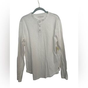 NWT Lucky Brand Men’s White Longsleeve Henley